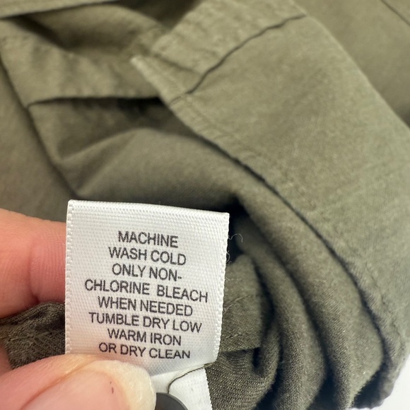 Banana Republic Shirt Men Medium Green Button Up LongSleeve Office Preppy Casual - Picture 8 of 11